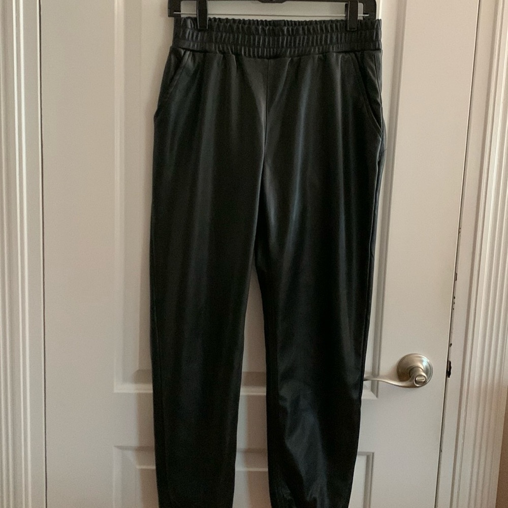 RDI Faux Leather Jogger Black